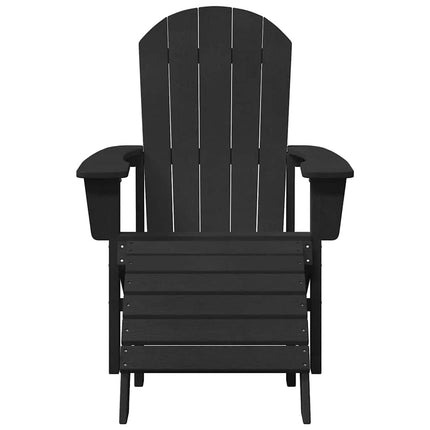 Trädgård Stol 2 pcs Svart 83 x 74 x 92 cm polyeten