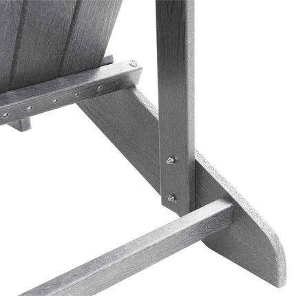 Trädgård Stol 2 pcs Ljusgrå 83 x 74 x 92 cm polyeten