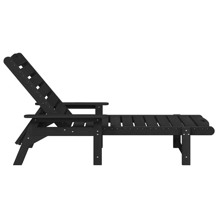 Solstol 2 st polyeten Svart