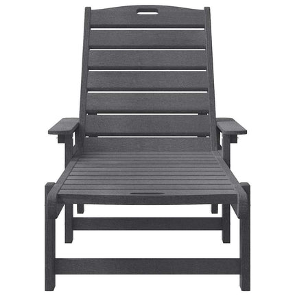 Solstol Reclining 2 pcs Ljusgrå 195,5 x 53 x 98,5 cm polyeten