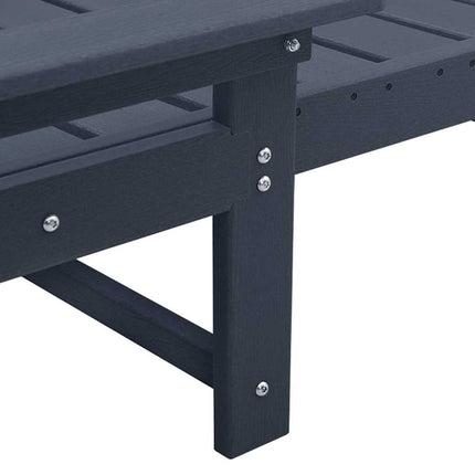 Solstol Reclining 3 pcs Marinblå polyeten