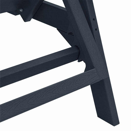 Solstol Reclining 3 pcs Marinblå polyeten