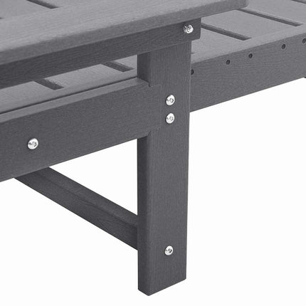 Solstol Reclining 3 pcs Ljusgrå polyeten