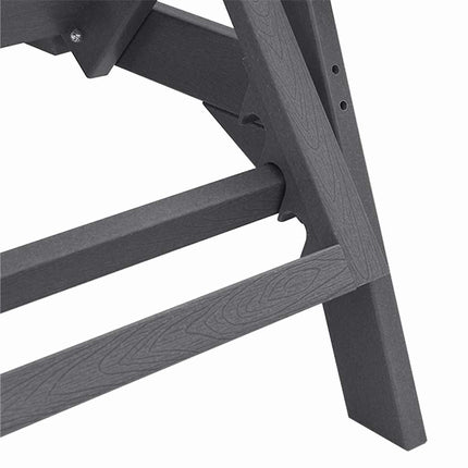 Solstol Reclining 3 pcs Ljusgrå polyeten