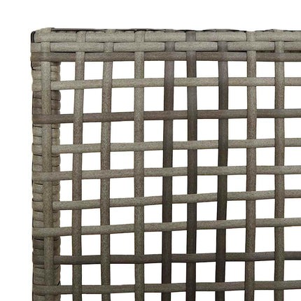 Trädgård Stol med kudde 2 pcs Grå 55 x 53 x 85 cm konstrotting