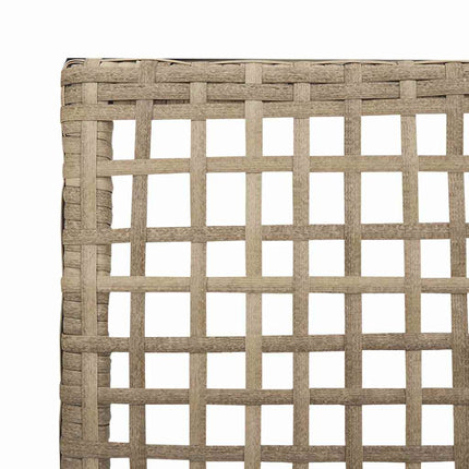 Trädgård Stol 2 st Beige konstrotting