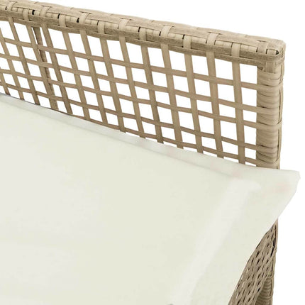 Trädgård Stol 2 pcs Beige 55 x 53 x 85 cm konstrotting