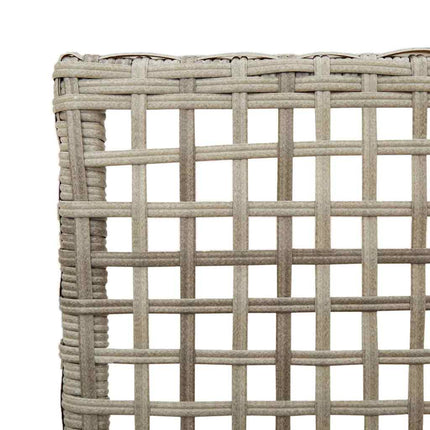 Trädgård Stol 2 pcs Ljusgrå 55 x 53 x 85 cm konstrotting