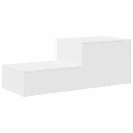 Förvaringsskåp 2 pcs Vit 127 x 41 x 40 cm Konstruerat trä