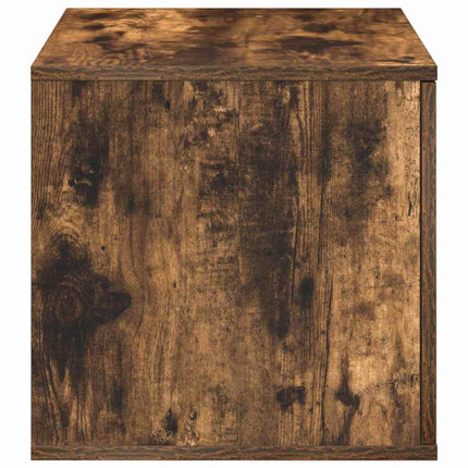 Förvaringsskåp 2 pcs Rökt ek 127 x 41 x 40 cm Konstruerat trä