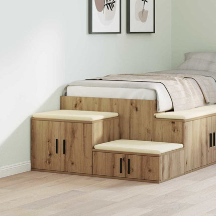Förvaringsskåp 2 pcs Artisan Ek 127 x 41 x 40 cm