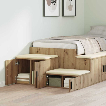 Förvaringsskåp 2 pcs Artisan Ek 127 x 41 x 40 cm