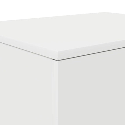 Förvaringsskåp 2 pcs Vit 118 x 41 x 40 cm Konstruerat trä
