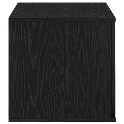 Förvaringsskåp 2 pcs Svart Ek 118 x 41 x 40 cm Konstruerat trä