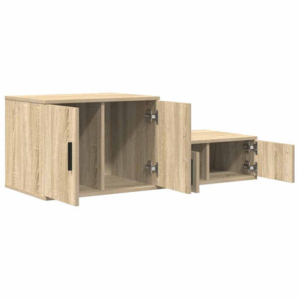 Förvaringsskåp 2 pcs Sonoma-ek 118 x 41 x 40 cm Konstruerat trä