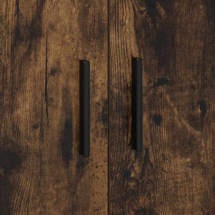 Förvaringsskåp 2 pcs Rökt ek 118 x 41 x 40 cm Konstruerat trä