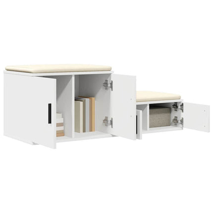 Förvaringsskåp 2 pcs Vit 103 x 41 x 40 cm Konstruerat trä