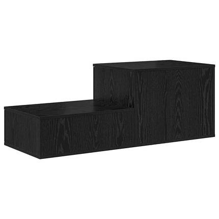 Förvaringsskåp 2 pcs Svart Ek 103 x 41 x 40 cm Konstruerat trä