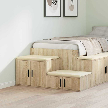 Förvaringsskåp 2 pcs Sonoma-ek 103 x 41 x 40 cm Konstruerat trä