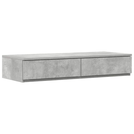Sänglådor Betonggrå 100 x 36,5 x 16,5 cm Konstruerat trä