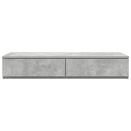 Sänglådor Betonggrå 100 x 36,5 x 16,5 cm Konstruerat trä