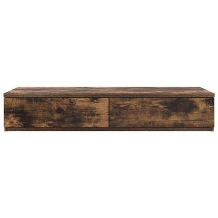 Sänglådor med låda Rökt ek 80 x 36,5 x 16,5 cm Konstruerat trä