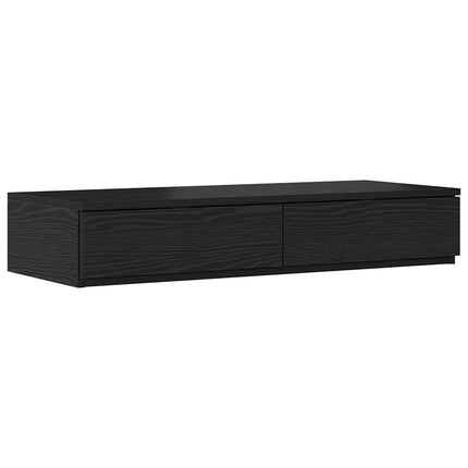 Sänglådor med låda Svart Ek 90 x 36,5 x 16,5 cm Konstruerat trä