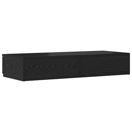 Sänglådor med låda Svart Ek 90 x 36,5 x 16,5 cm Konstruerat trä