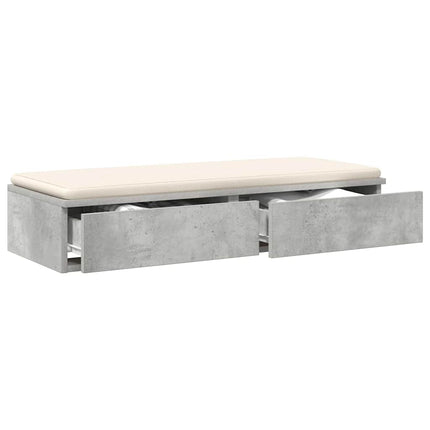 Sänglådor Betonggrå 90 x 36,5 x 16,5 cm Konstruerat trä