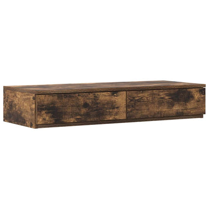 Sänglådor med låda Rökt ek 90 x 36,5 x 16,5 cm Konstruerat trä