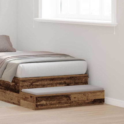 Sänglådor Gammalt trä 90 x 36,5 x 16,5 cm Konstruerat trä