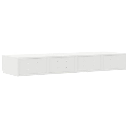 Sänglådor med låda Vit 120 x 36,5 x 16,5 cm Konstruerat trä