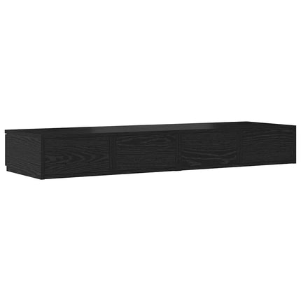 Sänglådor Svart Ek 120 x 36,5 x 16,5 cm Konstruerat trä