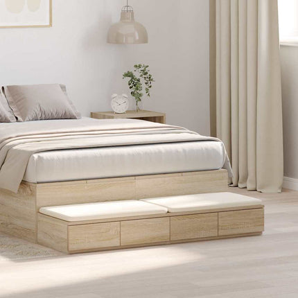Sänglådor Sonoma-ek 120 x 36,5 x 16,5 cm Konstruerat trä
