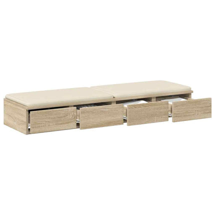 Sänglådor Sonoma-ek 120 x 36,5 x 16,5 cm Konstruerat trä