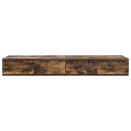 Sänglådor med låda Rökt ek 120 x 36,5 x 16,5 cm Konstruerat trä