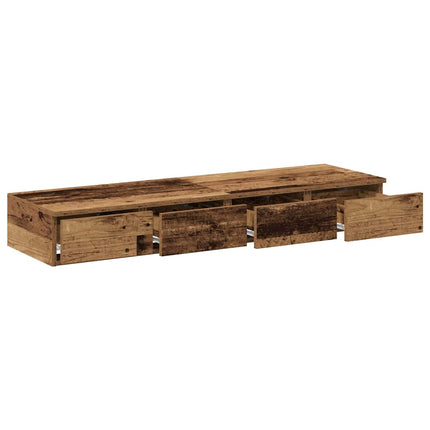 Sänglådor Gammalt trä 120 x 36,5 x 16,5 cm Konstruerat trä
