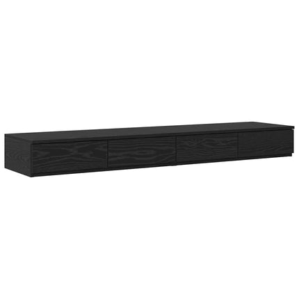Sänglådor Svart Ek 150 x 36,5 x 16,5 cm Konstruerat trä