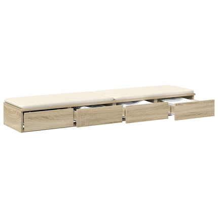 Sänglådor Sonoma-ek 150 x 36,5 x 16,5 cm Konstruerat trä