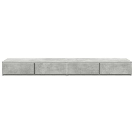 Sänglådor Betonggrå 150 x 36,5 x 16,5 cm Konstruerat trä