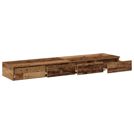 Sänglådor Gammalt trä 150 x 36,5 x 16,5 cm Konstruerat trä