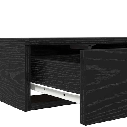 Sänglådor med låda Svart Ek 75 x 36,5 x 16,5 cm Konstruerat trä