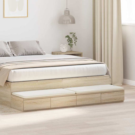 Sänglådor Sonoma-ek 160 x 36,5 x 16,5 cm Konstruerat trä