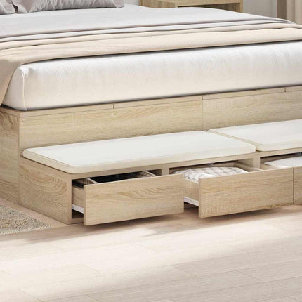 Sänglådor Sonoma-ek 160 x 36,5 x 16,5 cm Konstruerat trä