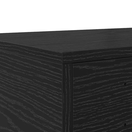 Sänglådor Svart Ek 180 x 36,5 x 16,5 cm Konstruerat trä
