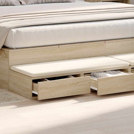 Sänglådor Sonoma-ek 180 x 36,5 x 16,5 cm Konstruerat trä