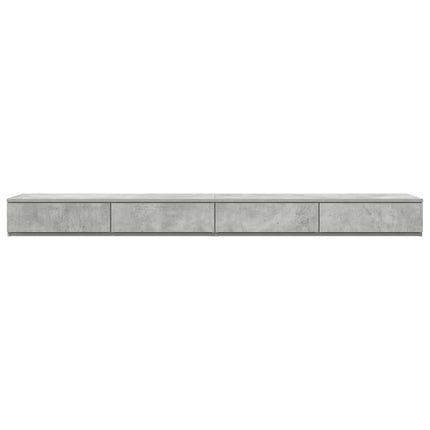 Sänglådor Betonggrå 180 x 36,5 x 16,5 cm Konstruerat trä