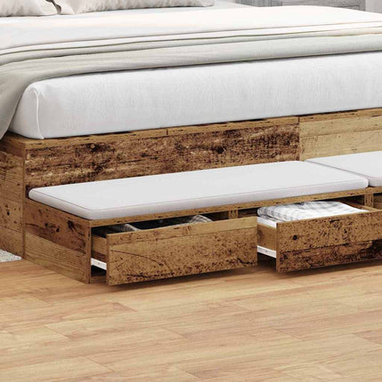 Sänglådor Gammalt trä 180 x 36,5 x 16,5 cm Konstruerat trä
