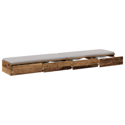 Sänglådor Gammalt trä 180 x 36,5 x 16,5 cm Konstruerat trä