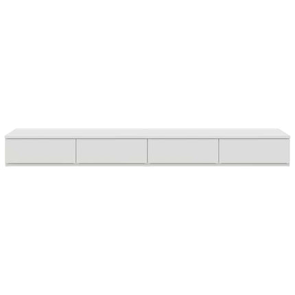 Sänglådor med låda Vit 135 x 36,5 x 16,5 cm Konstruerat trä